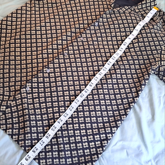 TOSCANO 100% silk casual button up - Picture 6 of 7